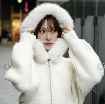 인조 모피 복슬복슬 후드티