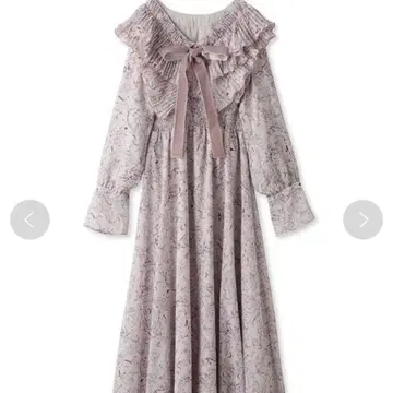 [ 1회 착용 ] 새상품급 SNIDEL 플리츠 컬러 프린트 원피스