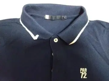 PAR72(파르 세탄타 두에) 반팔 피케 셔츠 블랙 남성용 L 사이즈