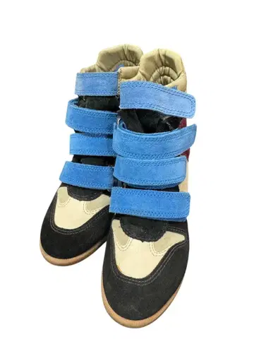 AREZZO 스웨이드 하이컷 스니커즈 35