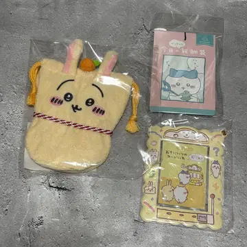 치이카와 우체국 아이템 세트 보상 주머니 카드 지갑 복조리