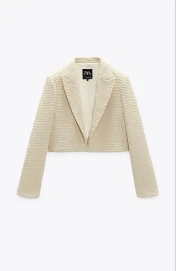 ZARA 베이지 크롭 자켓 EUR S