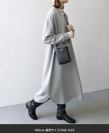 택 포함 새상품 SHIPS any USA 코튼 속기모 포켓 원피스