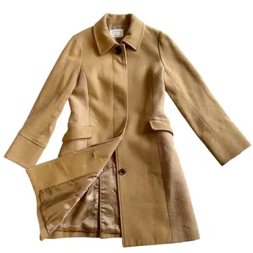 클리닝 완료 프레임워크 울 코트 베이지 브라운