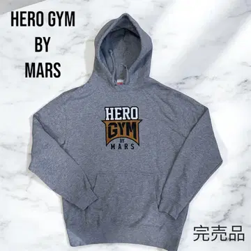 MARS by HERO GYM 로고 후드티 L 사이즈/그레이