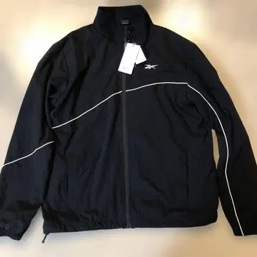 리복 블랙 나일론 자켓 지퍼식 L