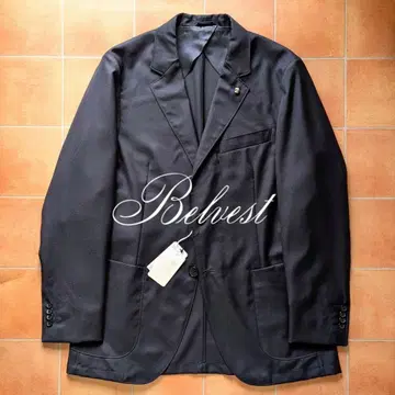 [ 미사용 ] Belvest 자켓 다크 네이비 광택 네이비 50
