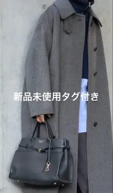 슈퍼 140 비버 스텐카라 코트 그레이 미사용 새상품