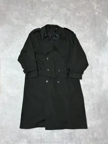 90s London Fog 트렌치코트 블랙 롱 기장 44R