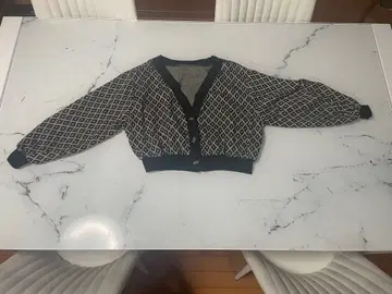 기하학 패턴 긴팔 가디건 사이즈 F