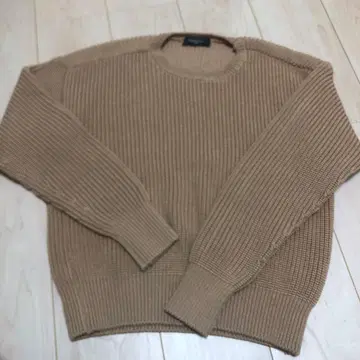 [컨디션 최상] 빔즈 Demi Luxe 베이지 긴팔 니트 여성용