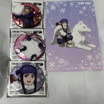 골든 카무이 캔뱃지 눈놀이 Ver. 3개 세트