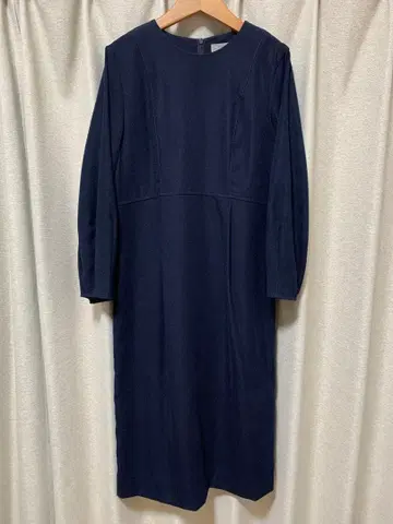 NANO UNIVERSE 네이비 롱 원피스 긴팔