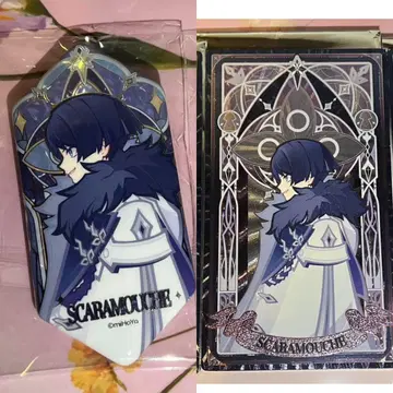 원신 스카라무슈 타르탈리아 캔뱃지 홀로그램 카드 4종 세트