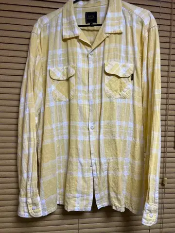 RATS 옐로우 체크 셔츠 L 사이즈