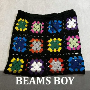 [ BEAMS BOY ] 크로셰 니트 스커트 프리 사이즈