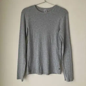 쁘띠바토 티셔츠 여성용 S 그레이 긴팔 포원 코코트 무지 s