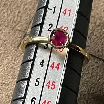 agete K10 루비 핑키링 3호