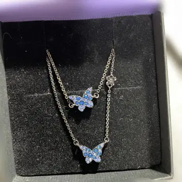 안나수이 목걸이&팔찌 블루 나비 새상품4