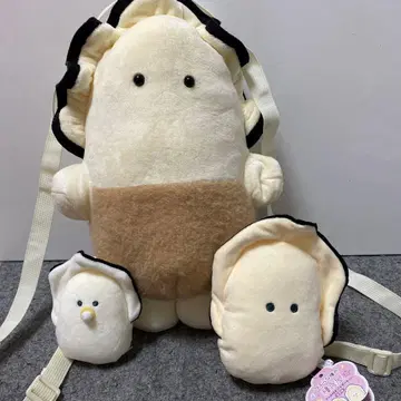 생굴 백팩, 봉제 인형, 여권 파우치 3종 세트