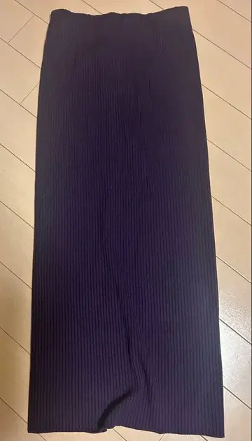 Noble 다크 퍼플 스트라이프 타이트 스커트