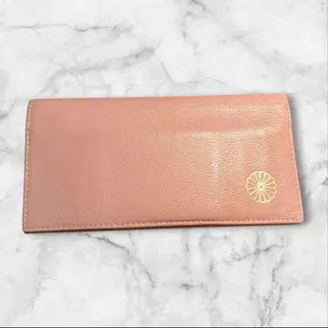 황궁 지갑 핑크 가죽 장지갑 지퍼 포함