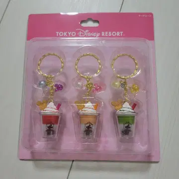 디즈니 리조트 키체인 파크 푸드 와플 기념 미니어처