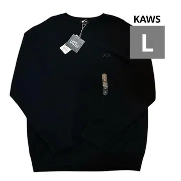 [새상품] 유니클로 x 카우스 캐시미어 100 크루넥 스웨터 L 사이즈