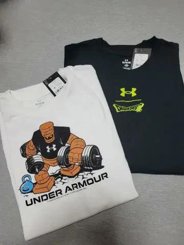 언더아머 드래곤 퀘스트 티셔츠 2장 세트