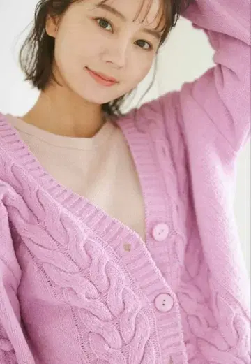 PEACH JOHN JOHN의 휘핑 리 폼폼 가디건 S/M