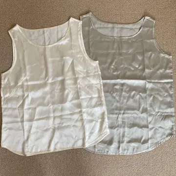 [ 미사용 ] 실크 100% 탱크탑 2개