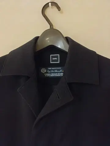 새상품급 SHIPS 스텐카라 코트 네이비