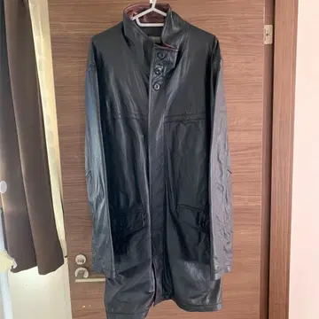 윈드 아머 레더 스텐 칼라 코트 스탠드 칼라 사이즈 XL