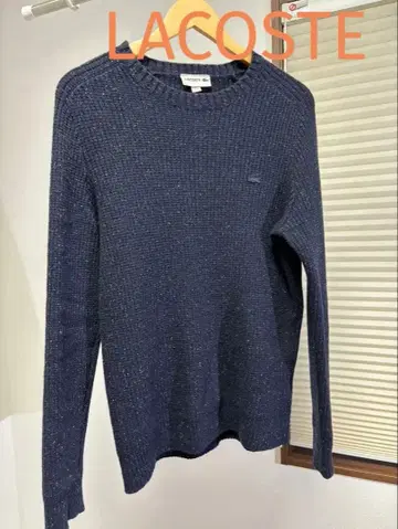 LACOSTE 네이비 크루넥 니트 스웨터 FR 3 / US S