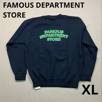 FAMOUS DEPARTMENT STORE 로고 맨투맨 네이비 XL