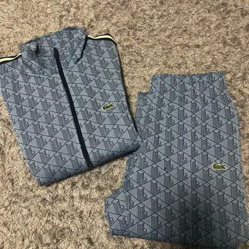 LACOSTE 모노그램 트랙 셋업 블루