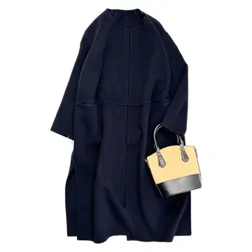 두지엠 클라세 victorian 리버 롱 노카라 코트 36