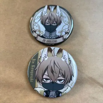 도원암귀 진로우 페어 in 핸즈 코우고자키 진 캔뱃지 세트