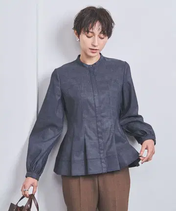 UNITED ARROWS 페플럼 롱 슬리브 블라우스