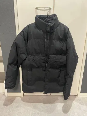 블랙 다운 자켓 S