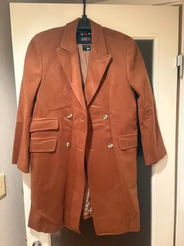 [당시물] VAN 브라운 더블 브레스트 롱 코트