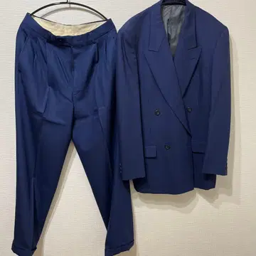 네이비 더블 브레스트 수트