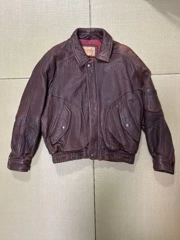 80-90's 플라이트 봄버 자켓 브라운