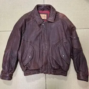 80-90's 플라이트 봄버 자켓 브라운