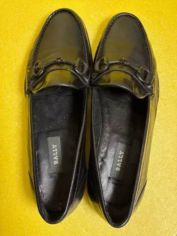 새상품급 BALLY 발리 블랙 가죽 로퍼 블랙 26.5cm
