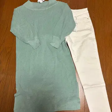 스웨터 & 하자 있음 바지