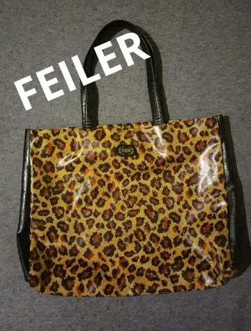 FEILER 레오파드 무늬 토트백