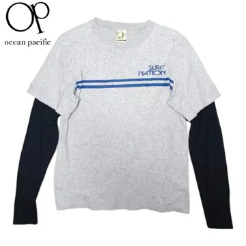 y2k 오션 퍼시픽 그레이 도킹 긴팔 티셔츠