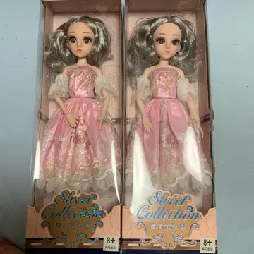 플로리 바비 핑크 & 화이트 드레스 2체