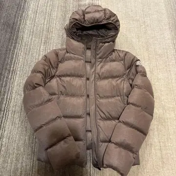 MONCLER 후드 부착 브라운 다운 자켓